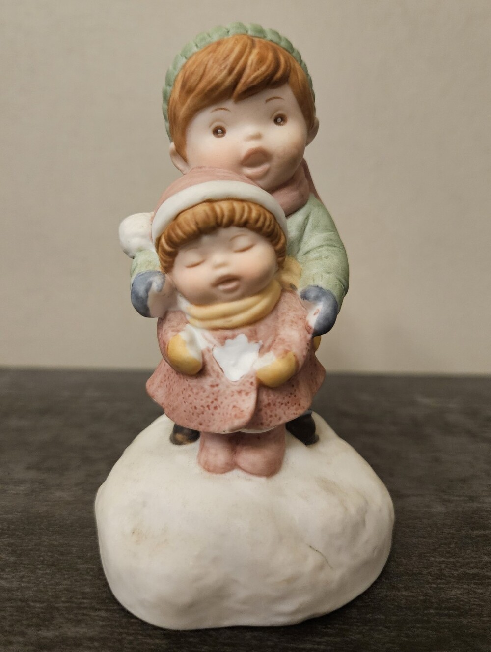Vintage 1985 Avon "Joy to the World" Hand-Painted Porcelain Musical Figurine